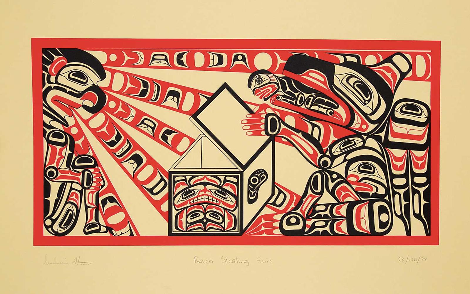 Calvin Hunt (1956) - Raven Stealing Sun  #28/150