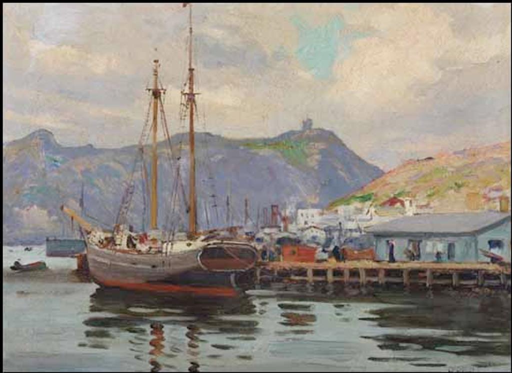 Robert Wakeham Pilot (1898-1967) - Schooner at St. John's, Newfoundland