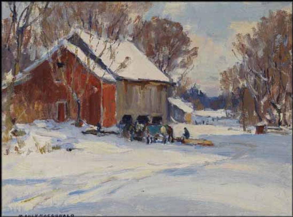 Manly Edward MacDonald (1889-1971) - Resting at the Barn