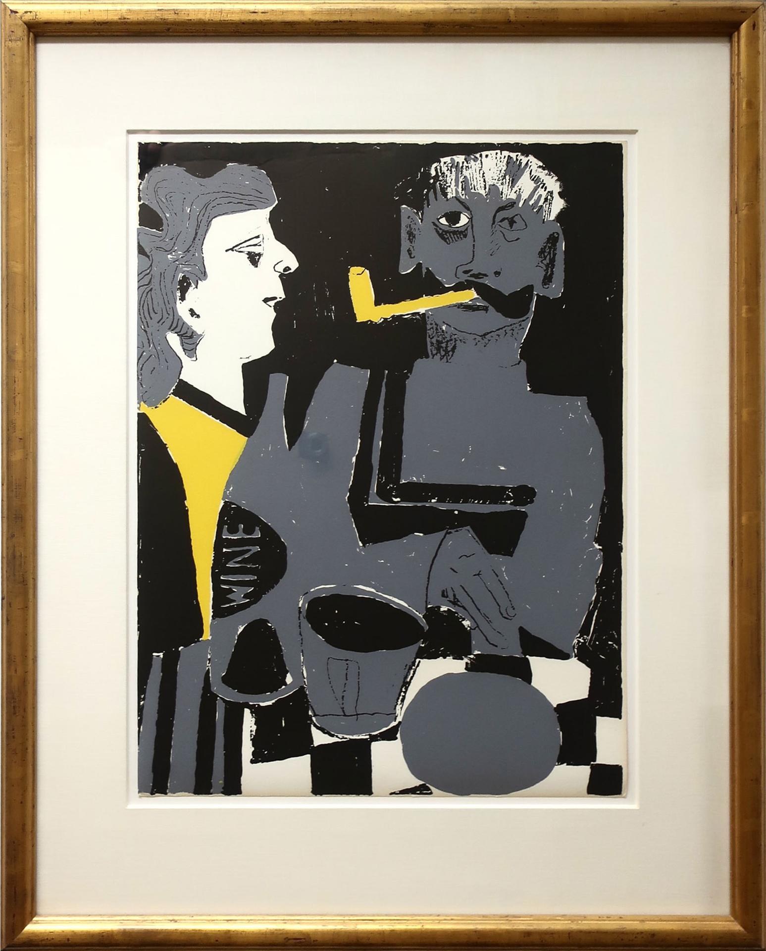 Maxwell Bennett Bates (1906-1980) - Untitled (The Yellow Pipe)