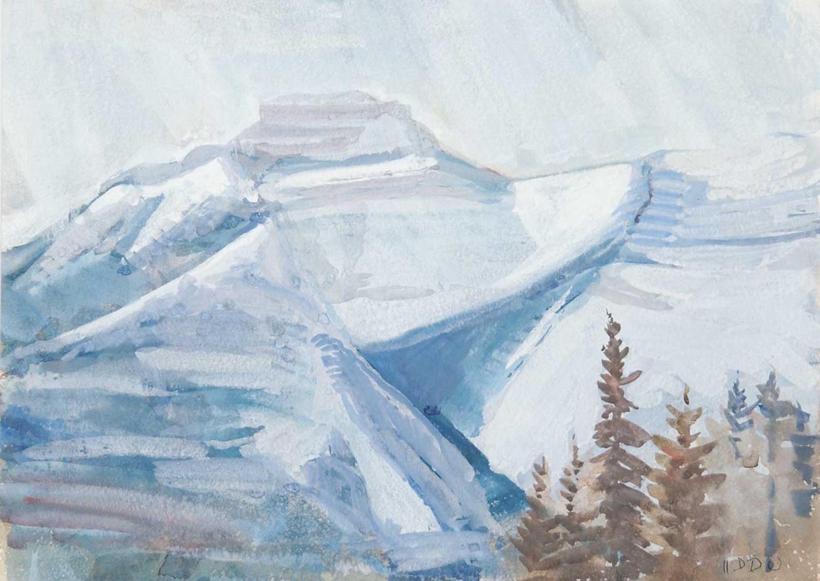 Ina D.D. Uhthoff (1889-1971) - Snow Covered N.T. Scene