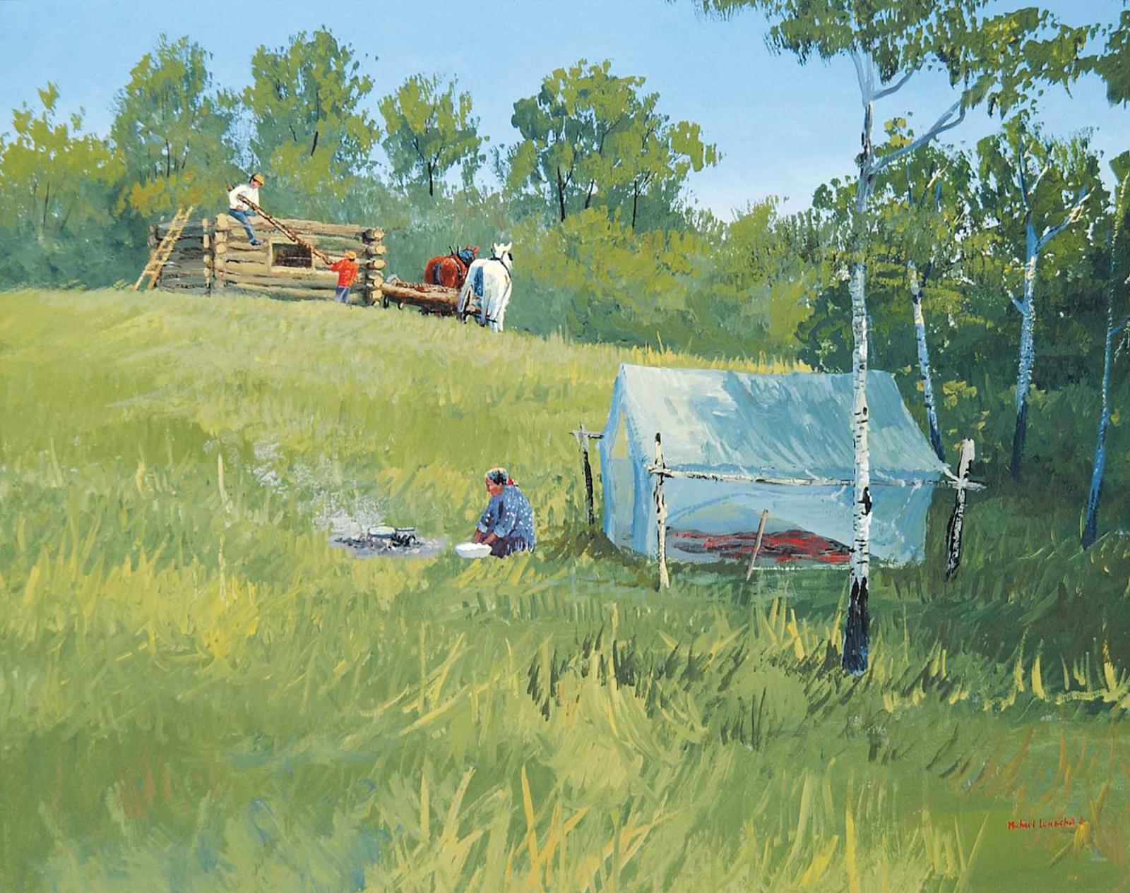 Michael Lonechild (1955) - Building a Home