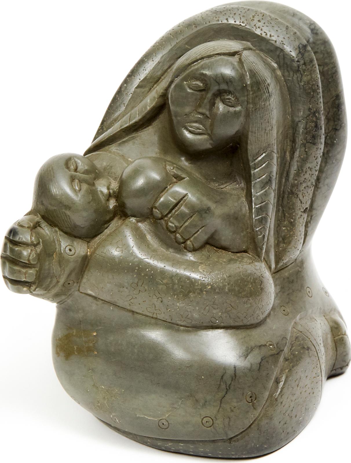 Lucy Meeko (1929-2004) - Mother Breast-Feeding Baby
