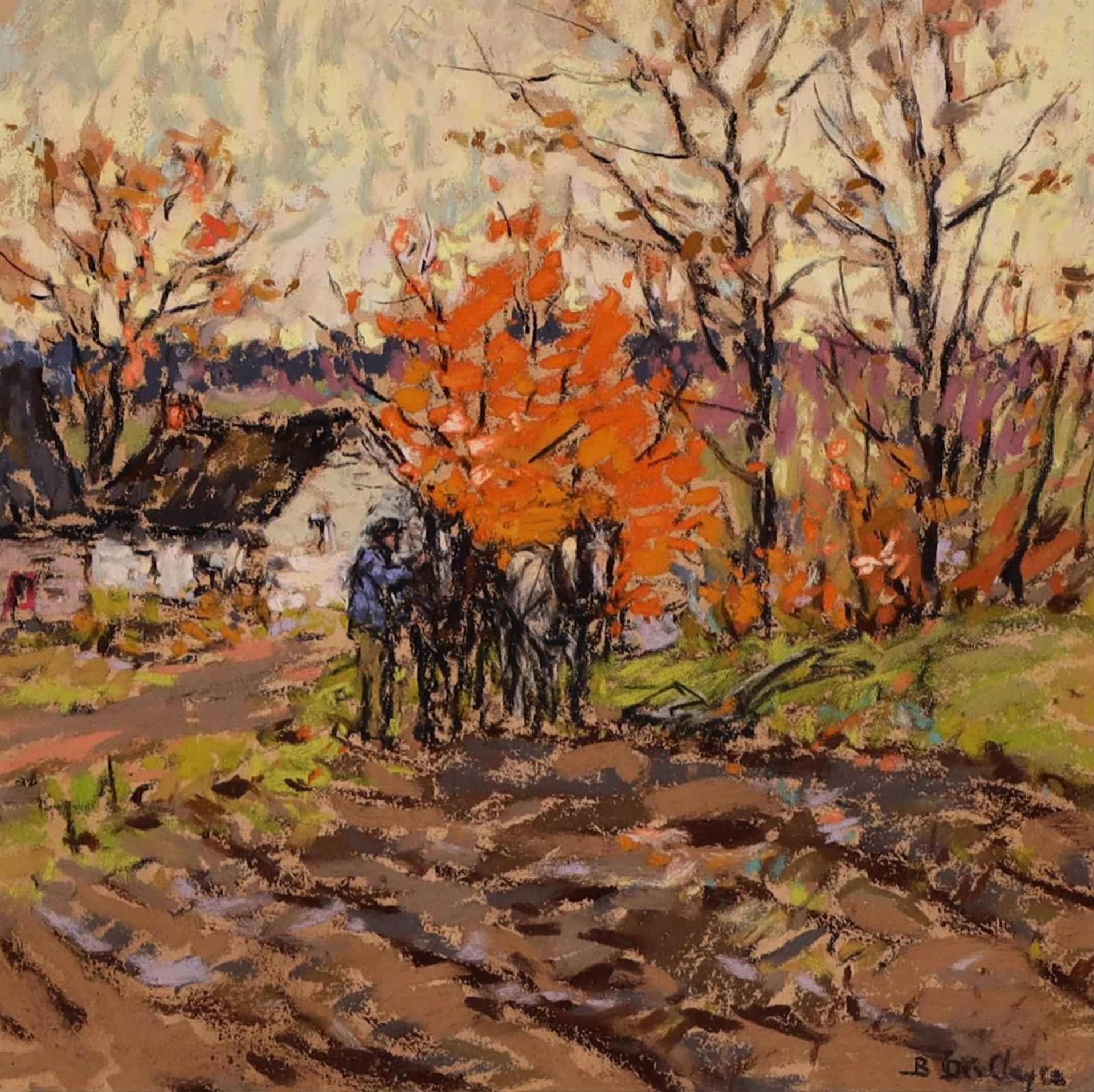 Berthe Des Clayes (1877-1968) - Labours Dautomne