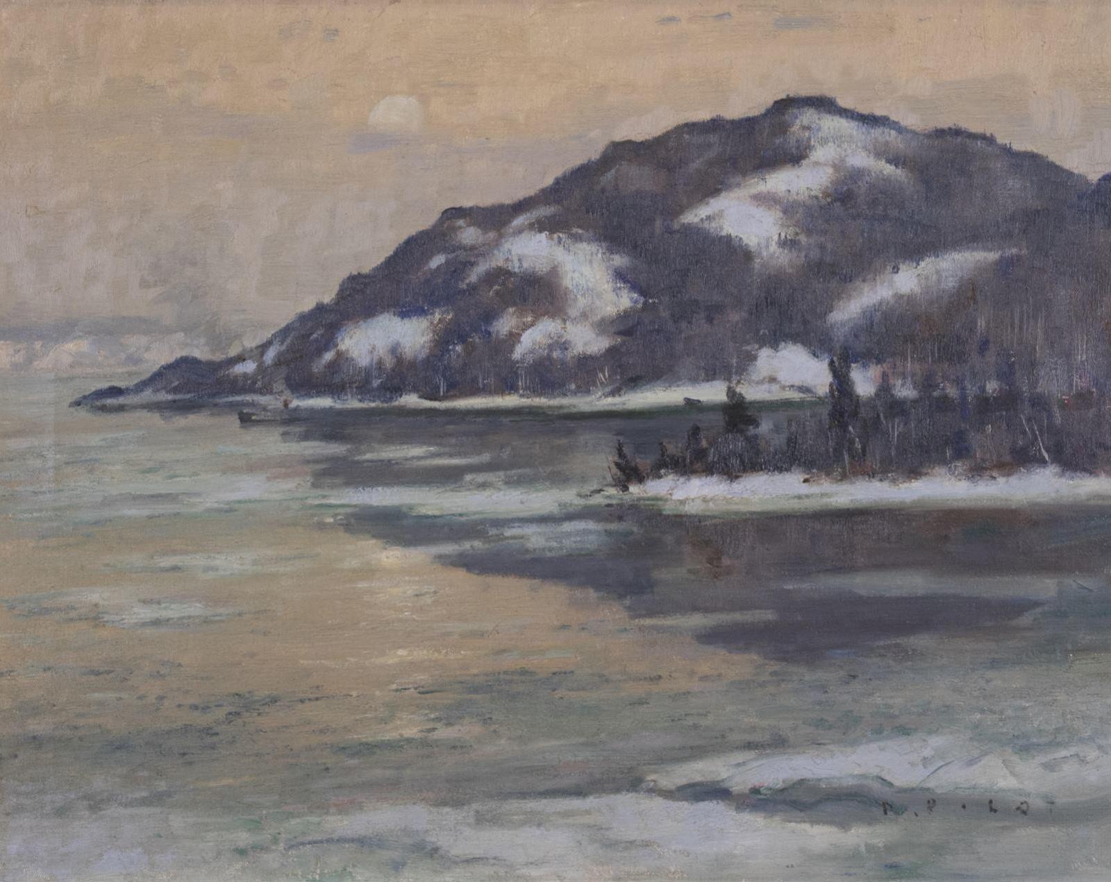Robert Wakeham Pilot (1898-1967) - Distant Ferry At Twilight