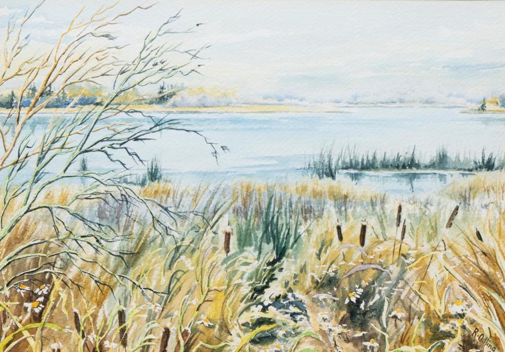 Rose Marie Odling (1947) - Cattails and Daisies