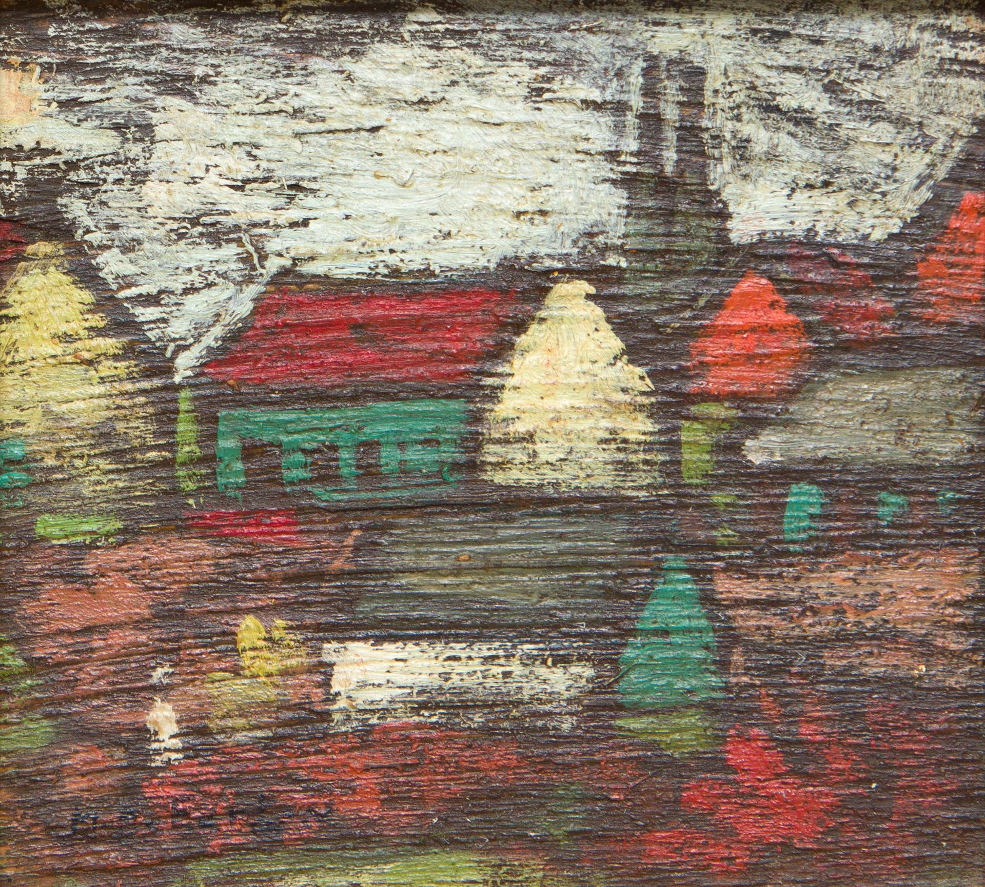 Marc-Aurèle Fortin (1888-1970) - Sans titre / Untitled (Maisons), c. 1935