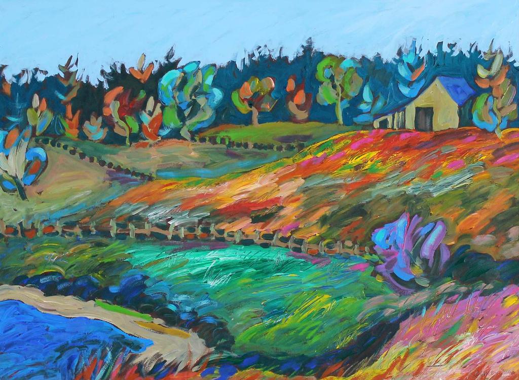 Christine Reimer (1954) - Farm At Kildeer Road; 1990