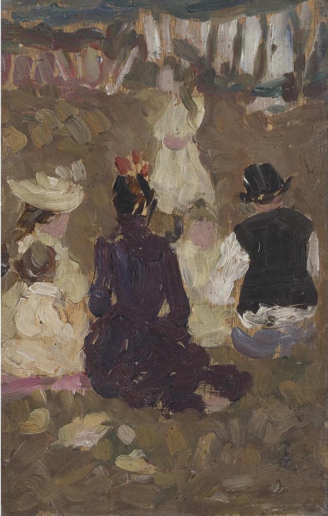 James Wilson Morrice (1865-1924) - Seated Family In A Park