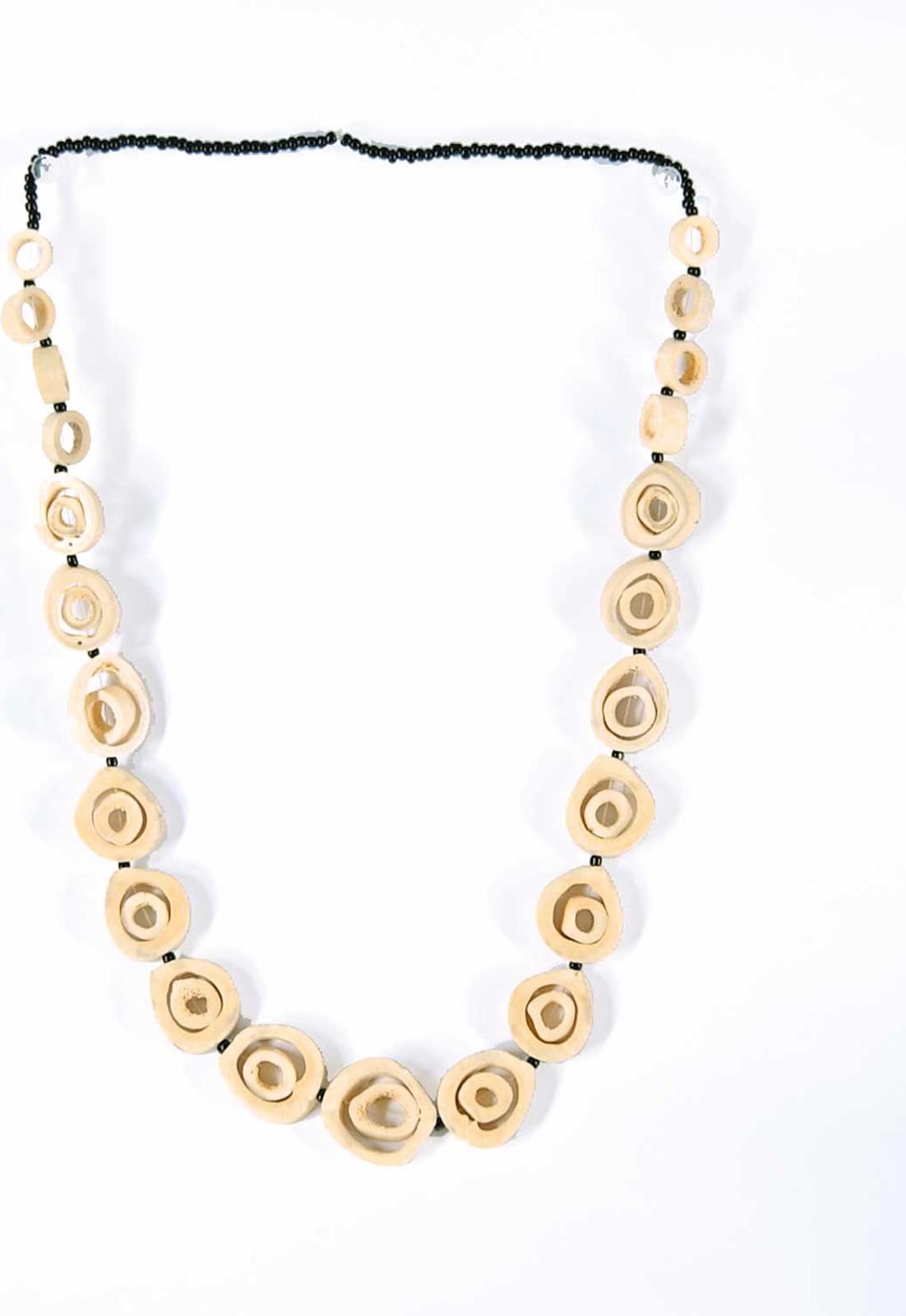 Robert Charles Aller (1922-2008) - Untitled - Moose Bone Necklace with Black Beads