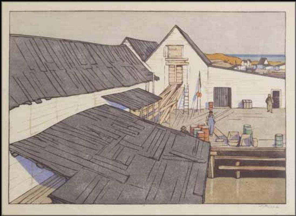 Walter Joseph (W.J.) Phillips (1884-1963) - Warren's Landing, Lake Winnipeg