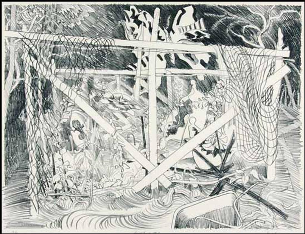 Jack Leaonard Shadbolt (1909-1998) - Secret Garden #6 (00208/TN067)