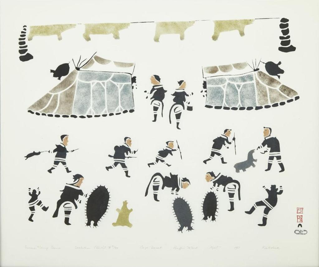 Kiakshuk (1886-1966) - Summer Camp Scene