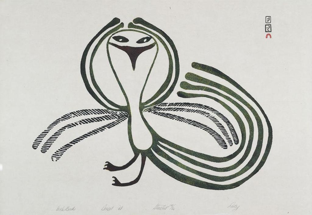 Lucy Qinnuayuak (1915-1982) - Rock Bird