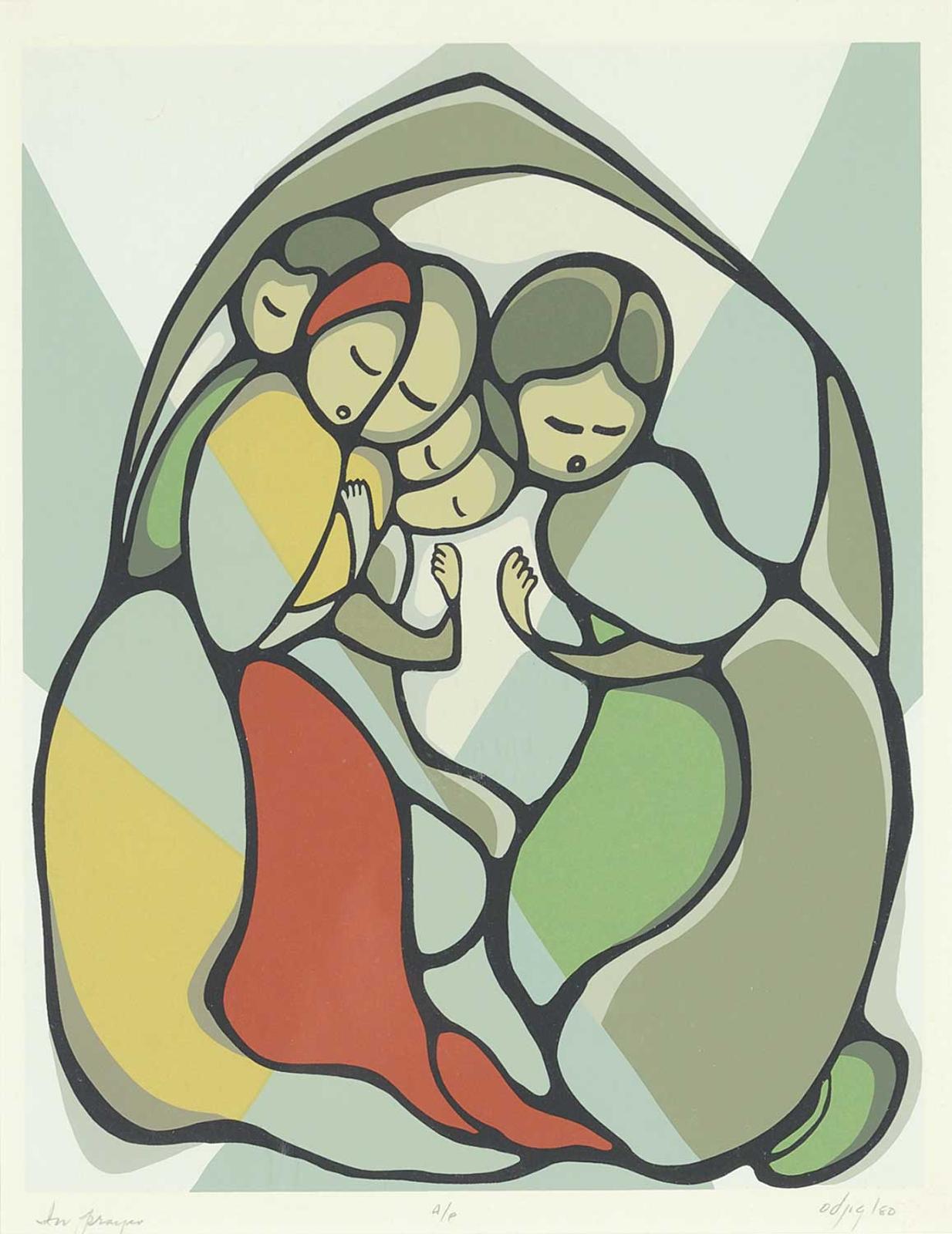 Daphne Odjig (1919-2016) - In Prayer  #A/P
