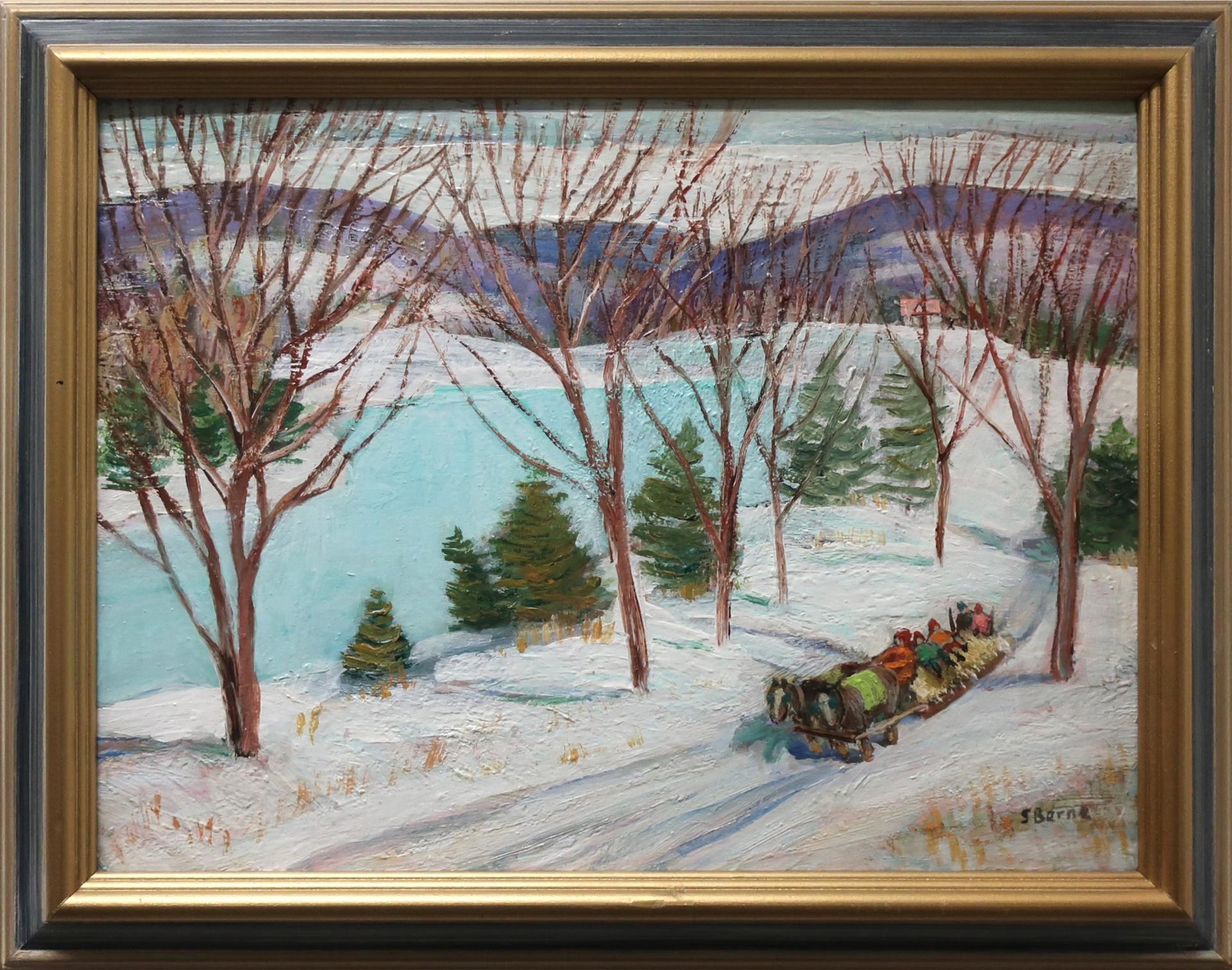 Sydney Martin Berne (1921-2013) - Hayride In The Laurentians, Quebec