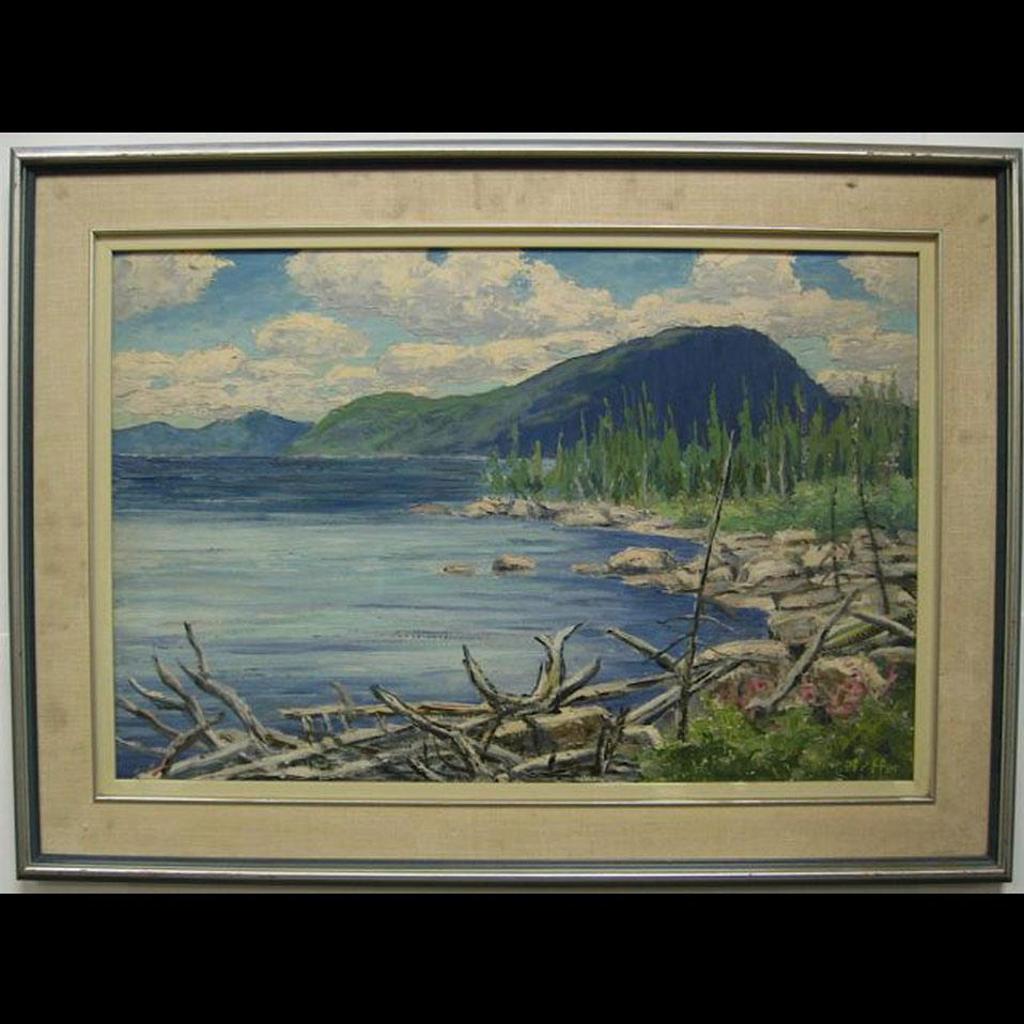 Gordon Edward Pfeiffer (1899-1983) - Shorleline With Driftwood