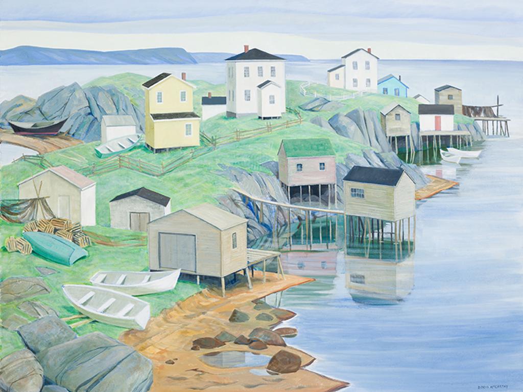Doris Jean McCarthy (1910-2010) - Village at Durrell's Arm, Nfld.