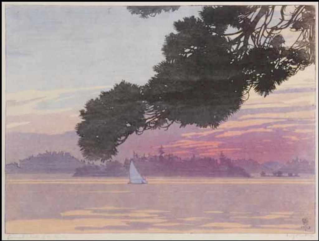 Walter Joseph (W.J.) Phillips (1884-1963) - Sunset, Lake of the Woods