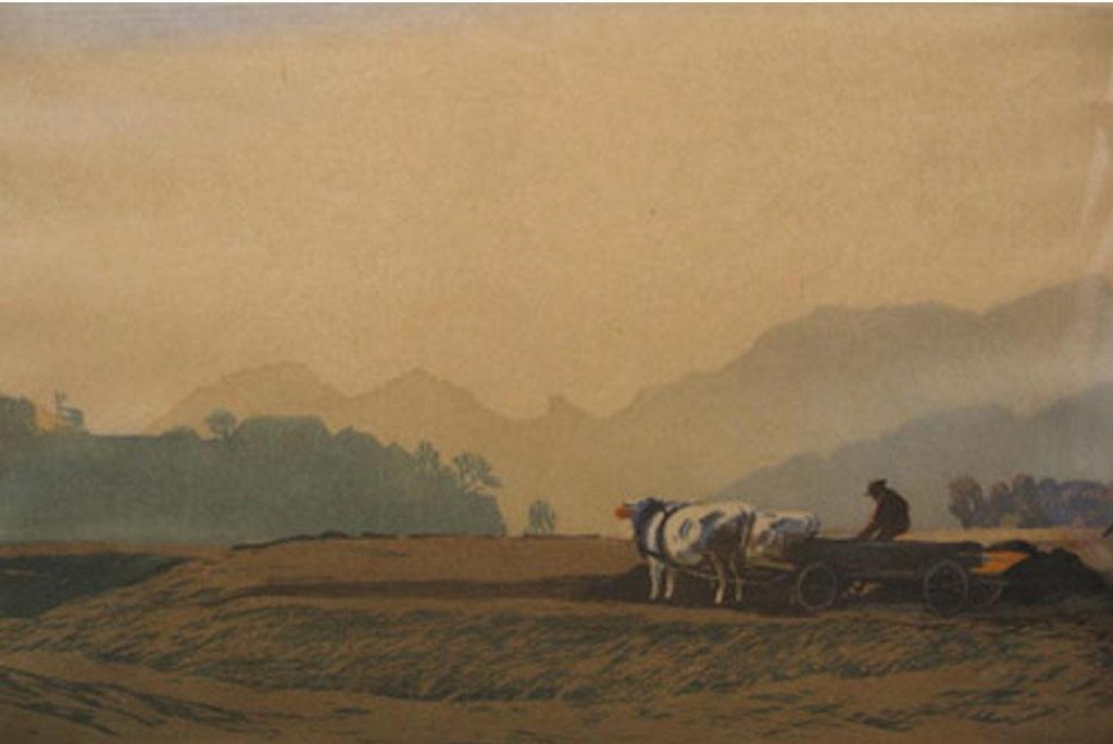 Hans Frank (1884-1948) - Ochsenkarren (Ox Truck)