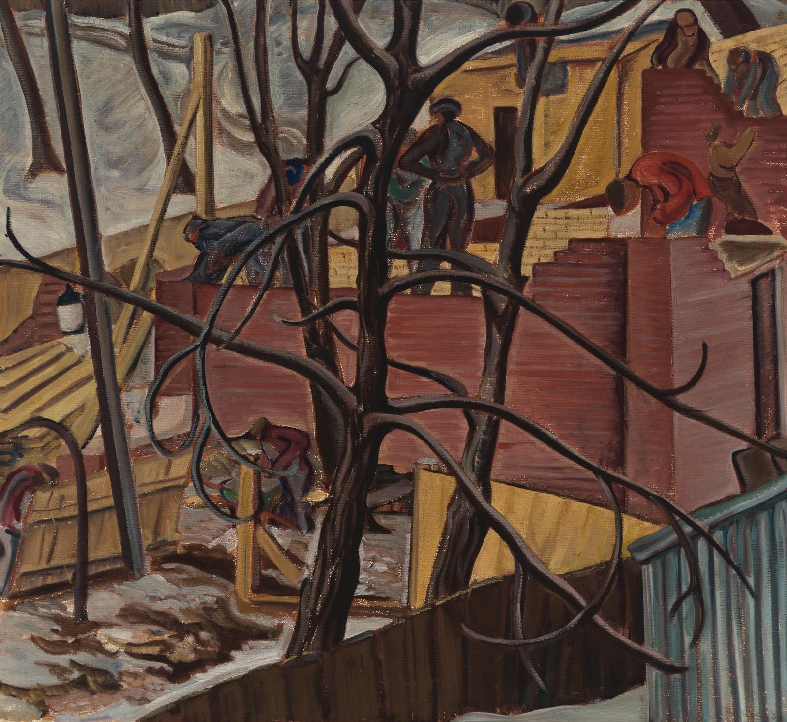 Gordon Mckinley Webber (1909-1965) - Under Construction