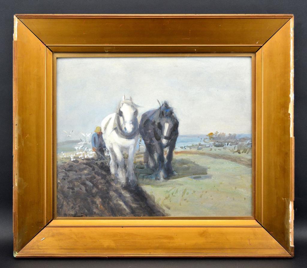 David Thomas Robertson (1879-1952) - Team of Horses