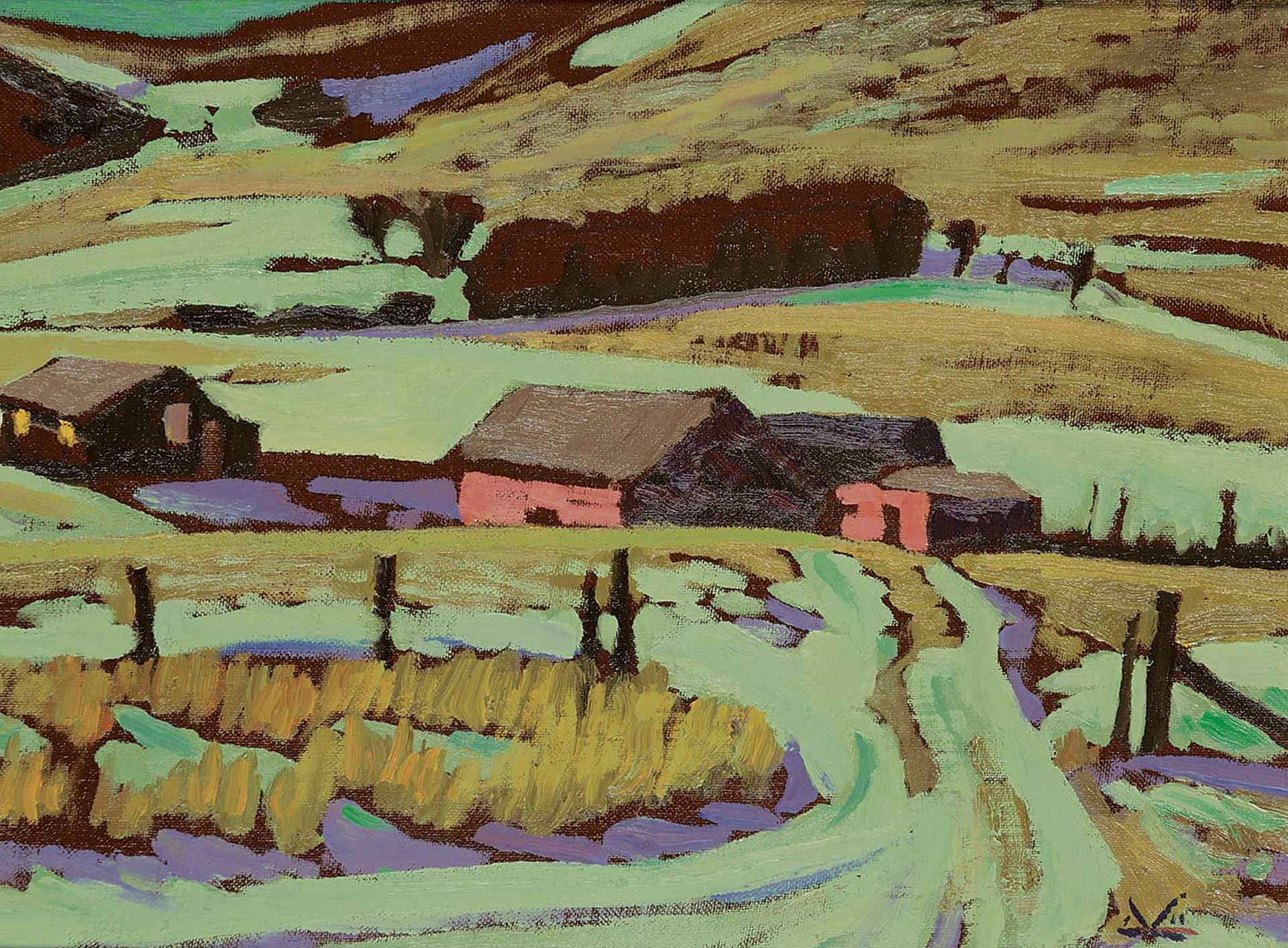 Illingworth Holey (Buck) Kerr (1905-1989) - Old Ranch West of Nanton