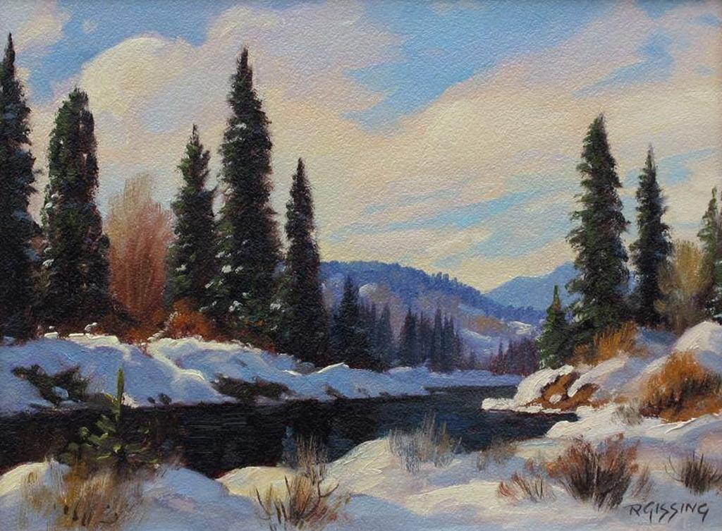 Roland Gissing (1895-1967) - River In Winter; 1956