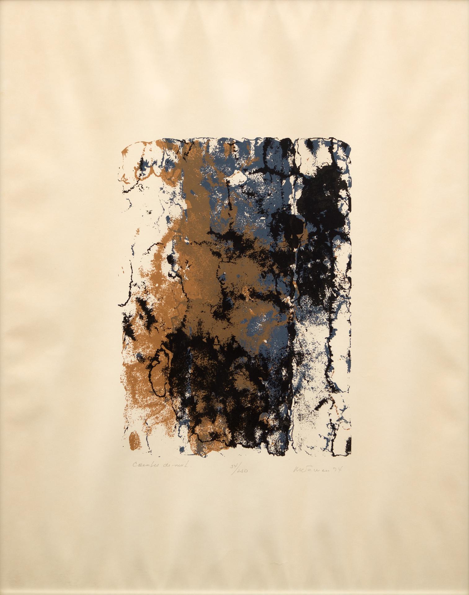 Jean Albert McEwen (1923-1999) - Courbes de nuit, 1974