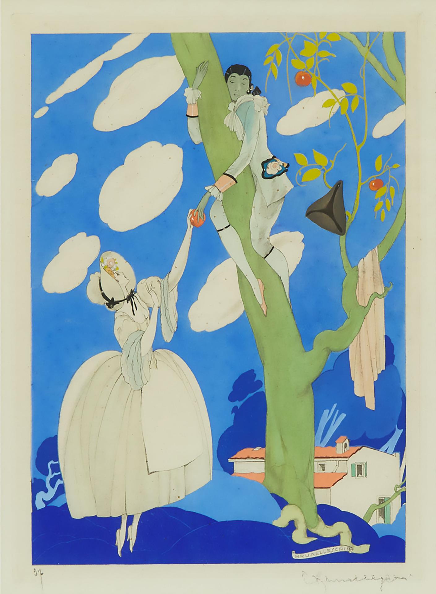 Umberto Brunelleschi - La Cueillette Des Pommes,1925