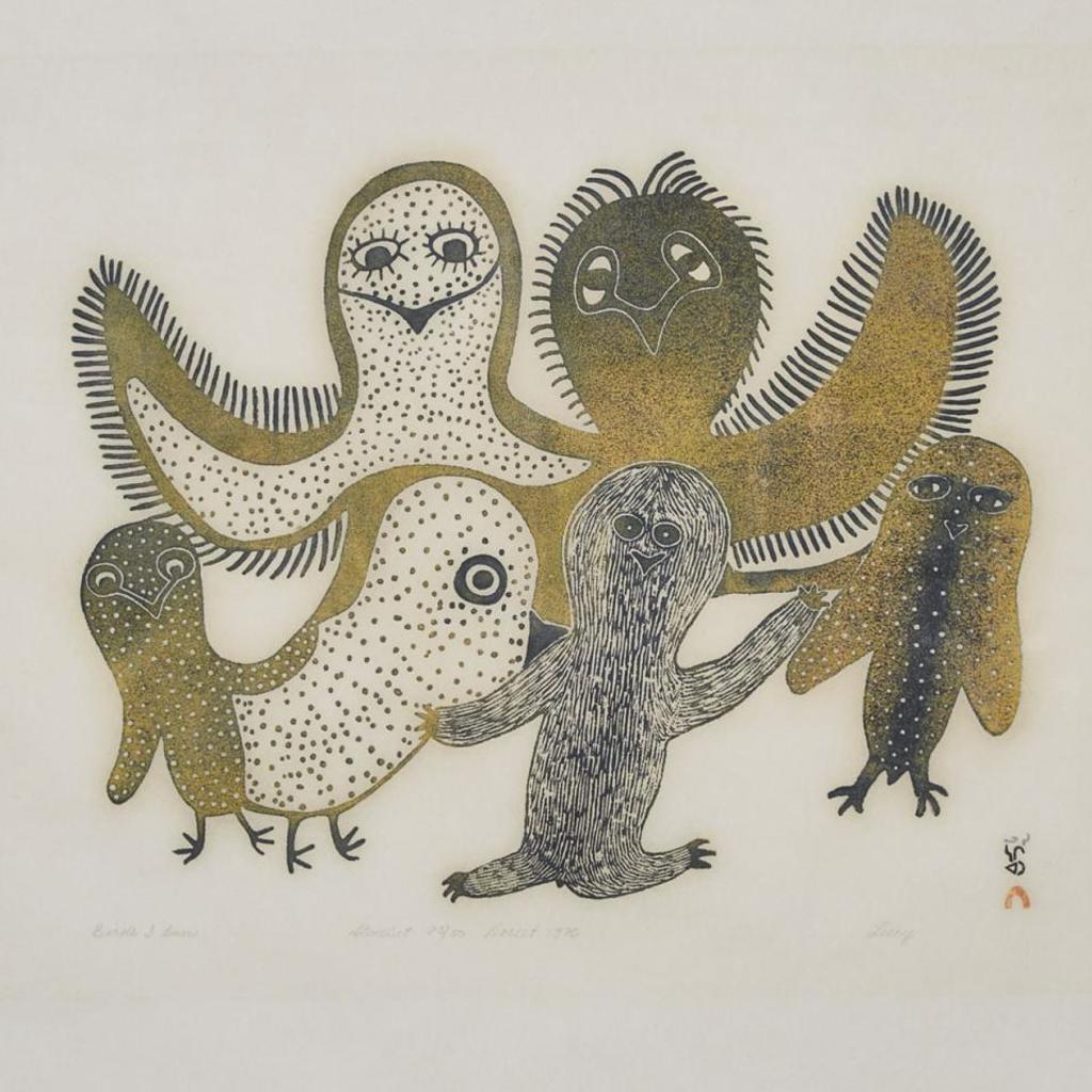 Lucy Qinnuayuak (1915-1982) - Birds I Know
