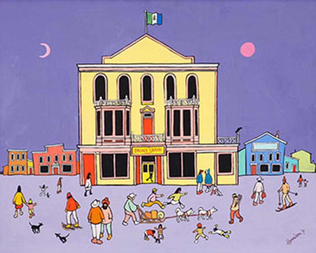 Ted Harrison (1926-2015) - Dawson City Theatre