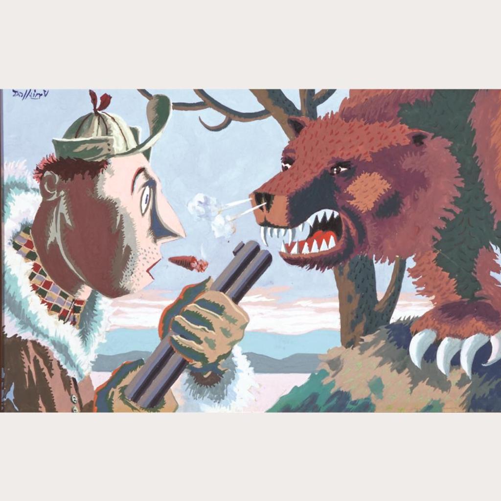 Jean-Philippe Dallaire (1916-1965) - La Chasse À L’Ours