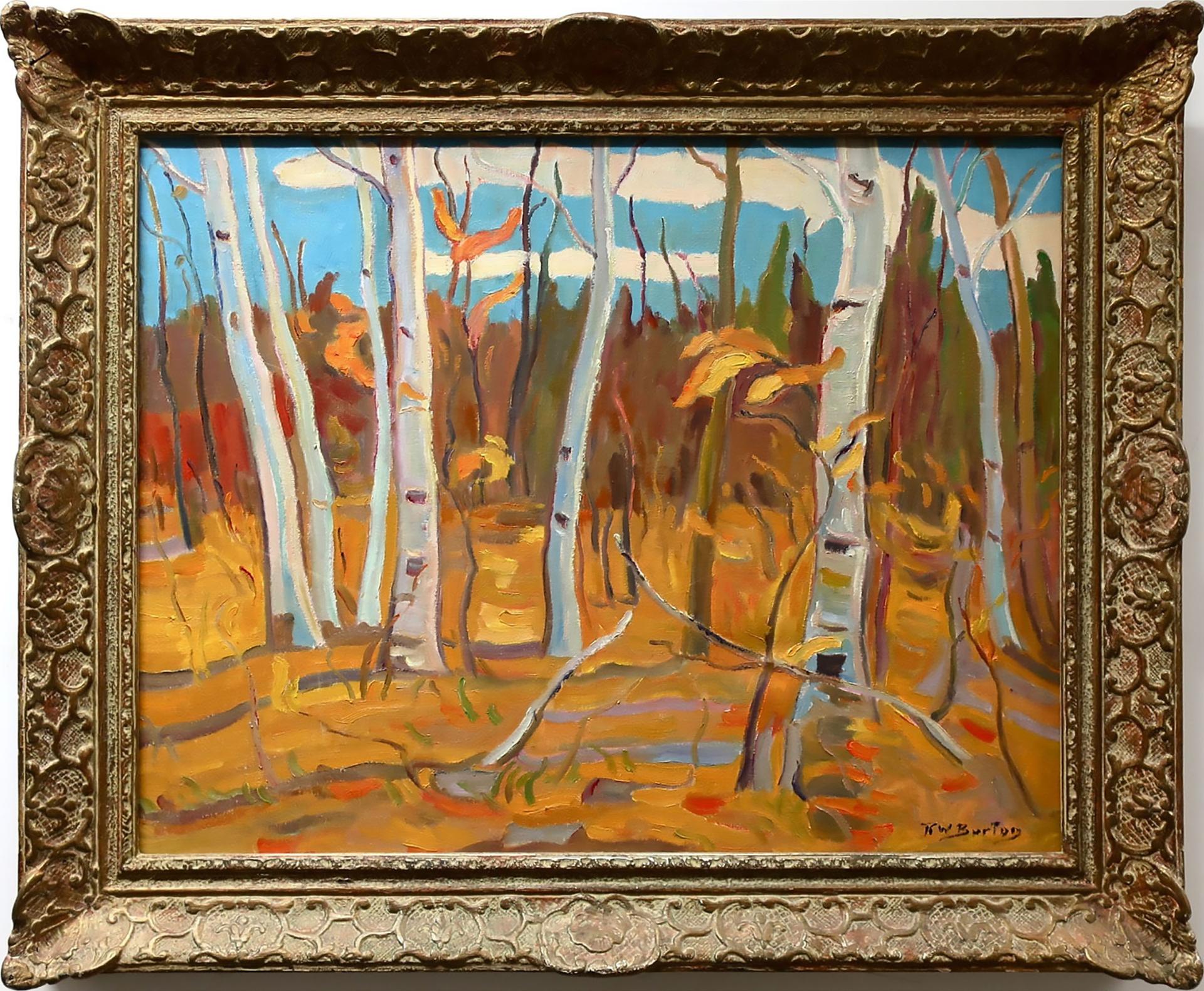 Ralph Wallace Burton (1905-1983) - Birch Beyond The Artist Cottage, Bennett Lake, Ont.
