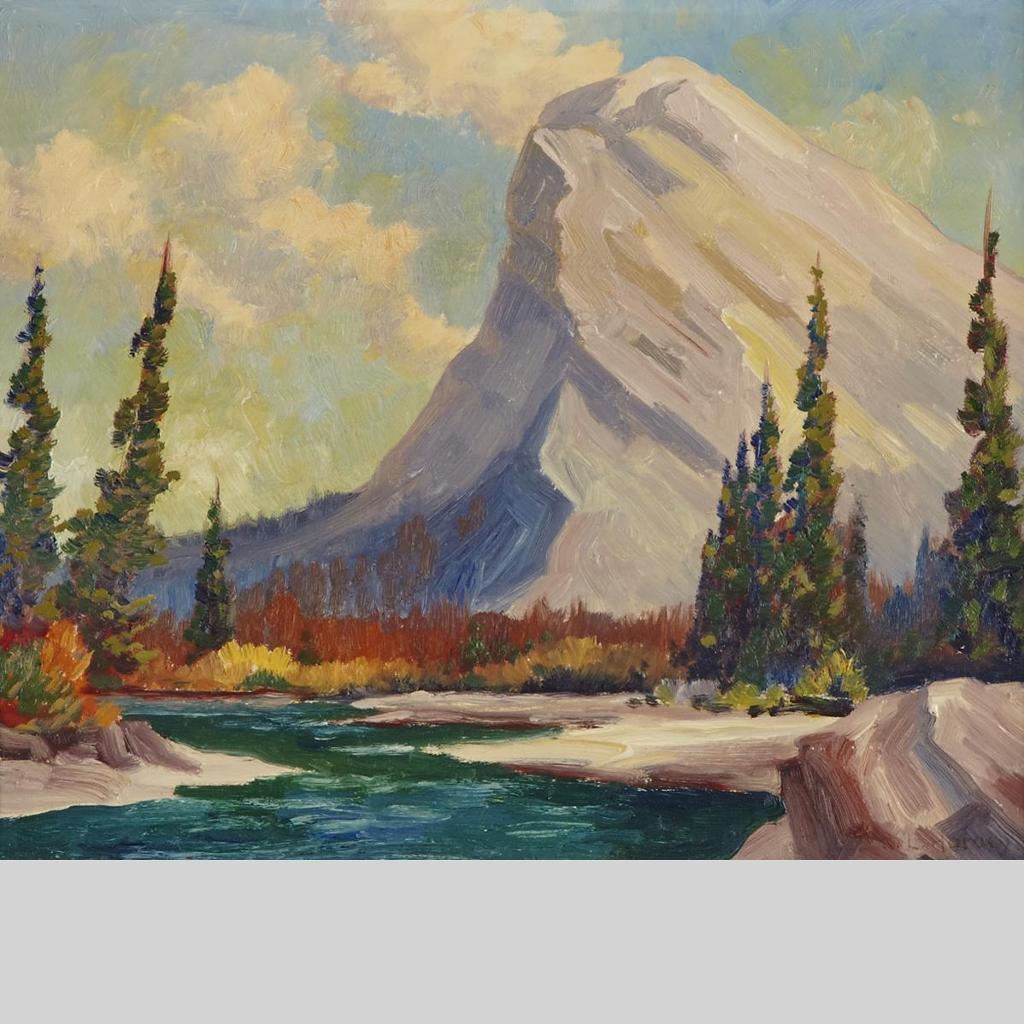 Reginald Llewellyn Harvey (1888-1963) - The Shoulder Of Mt. Rundle