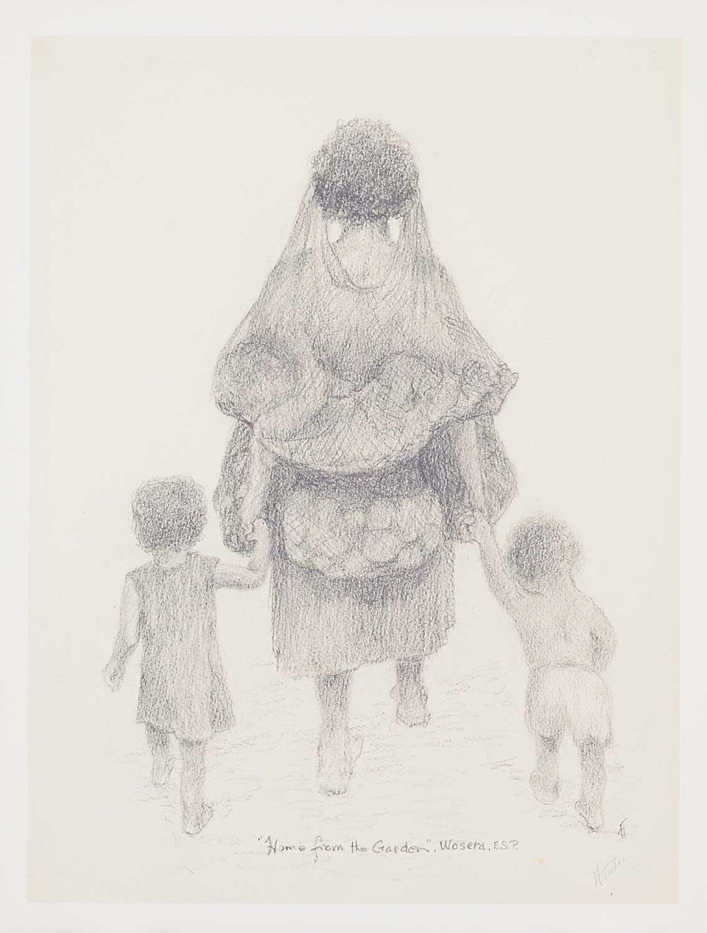 Hilda Tutton - Home from the Garden, Wosera, E.S.P.