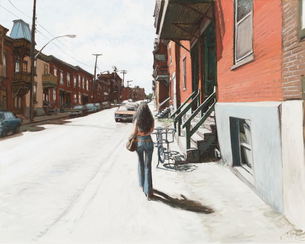 John Geoffrey Caruthers Little (1928-2024) - Une Journée Estival [sic], Avenue Coloniale, Mtl.
