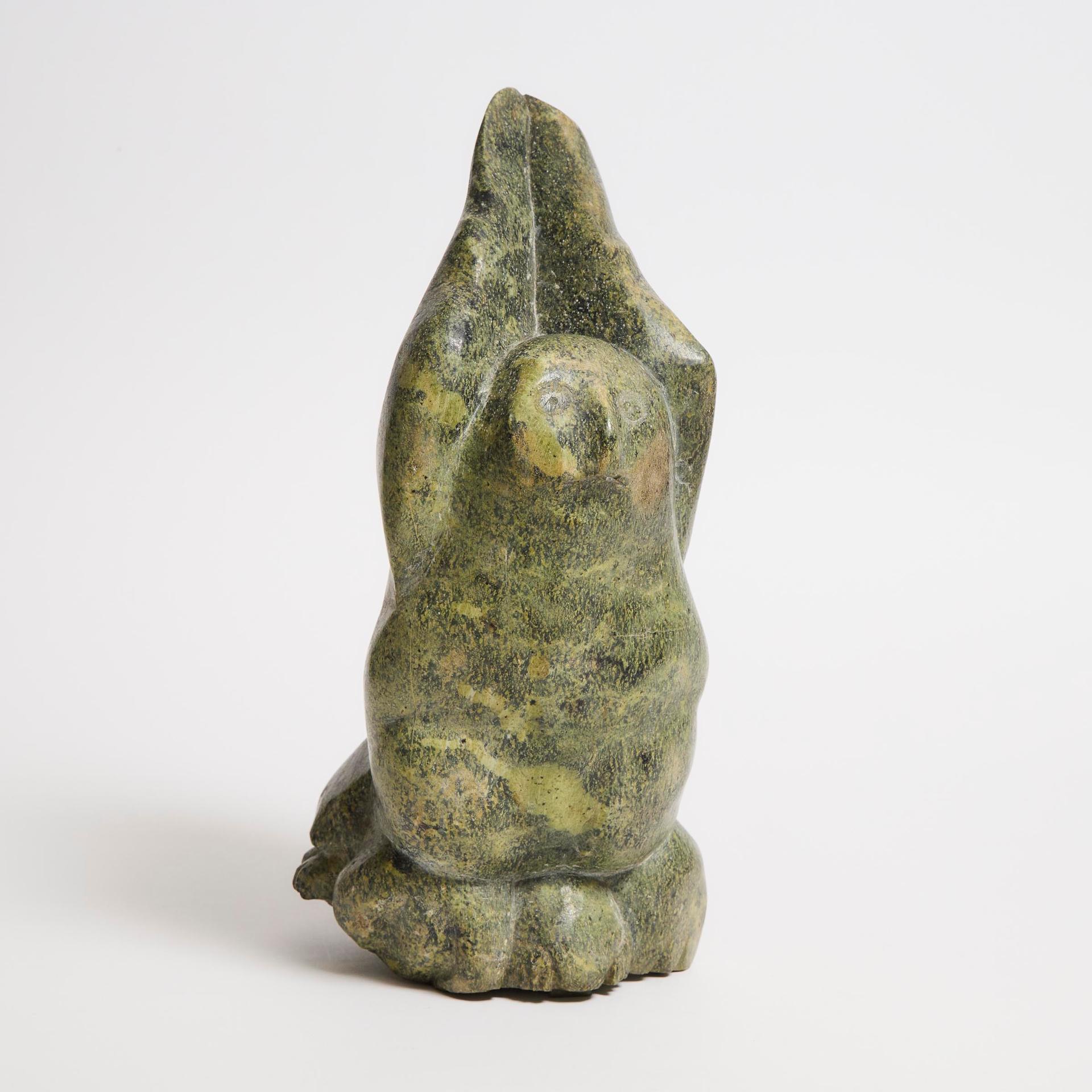 Lukta Qiatsuk (1928-2004) - Owl With Lemming