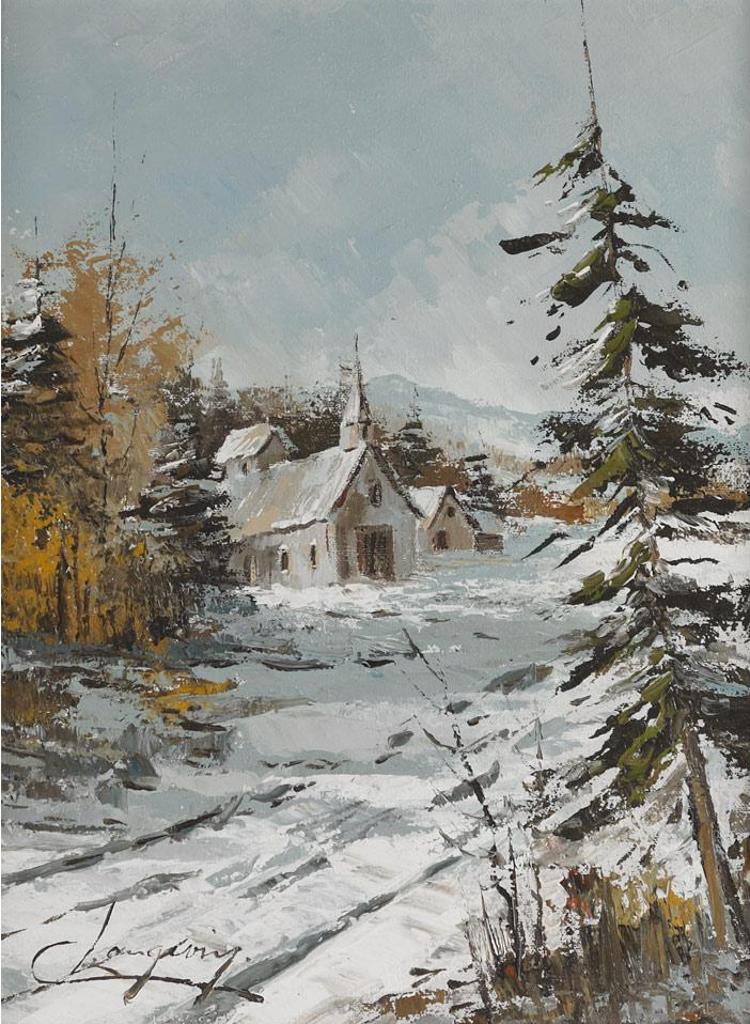 Claude Langevin (1942-2024) - Country Path In Winter