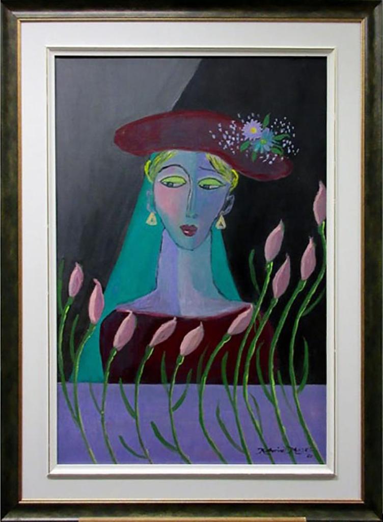 Katherine Moses (1956-2011) - Untitled (Woman Dressed In Burgundy)