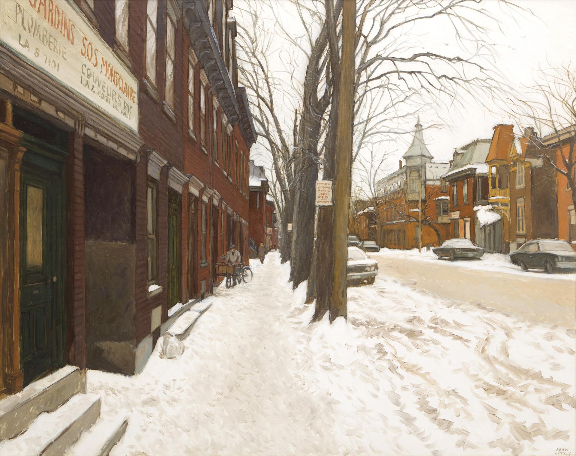 John Geoffrey Caruthers Little (1928-2024) - Rue Plessis d'autrefois vers Rue Logan (Montréal), 2004
