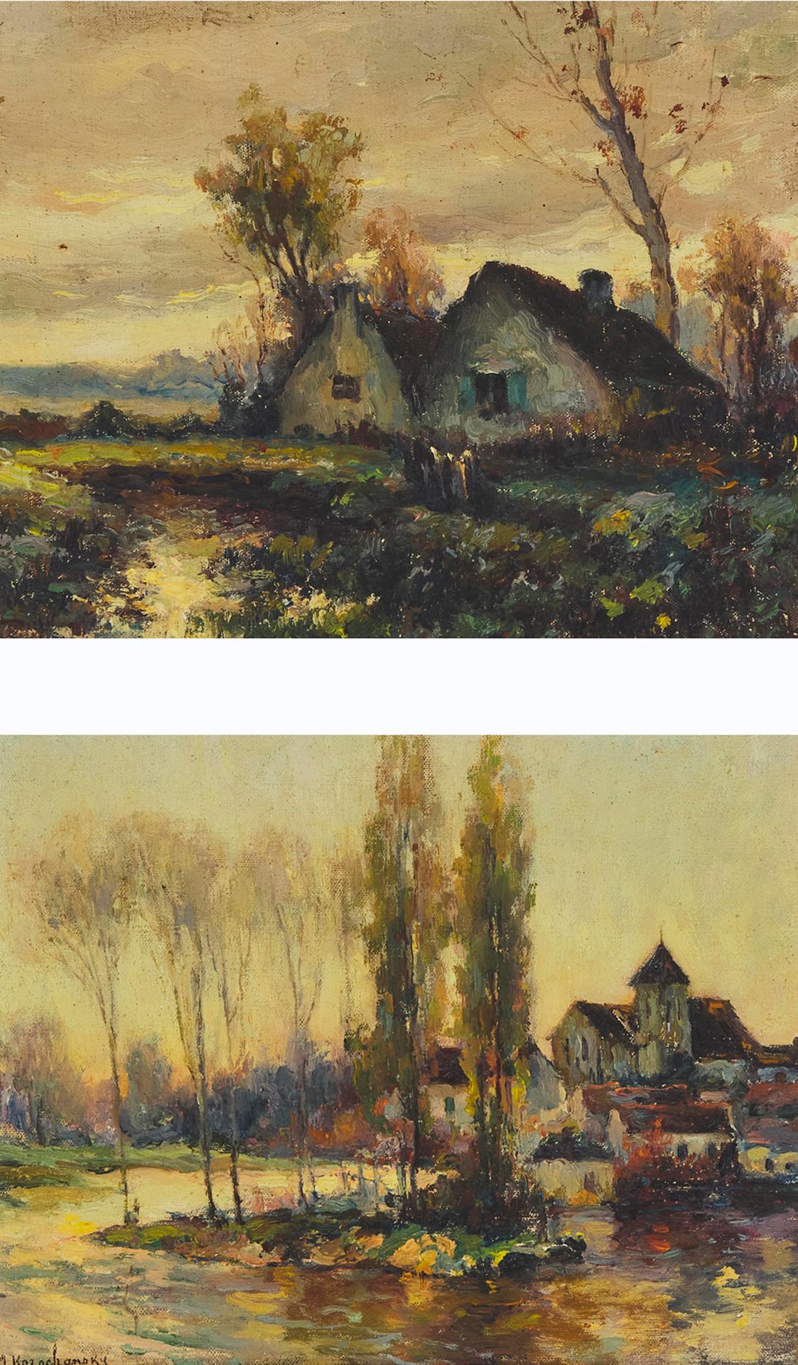 Michael Korochansky - Town By A River; Homestead In The Country