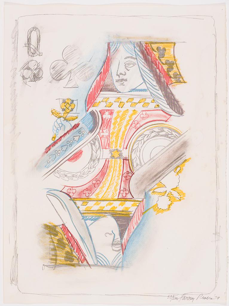 Larry Rivers (1923-2002) - Queen of Clubs
