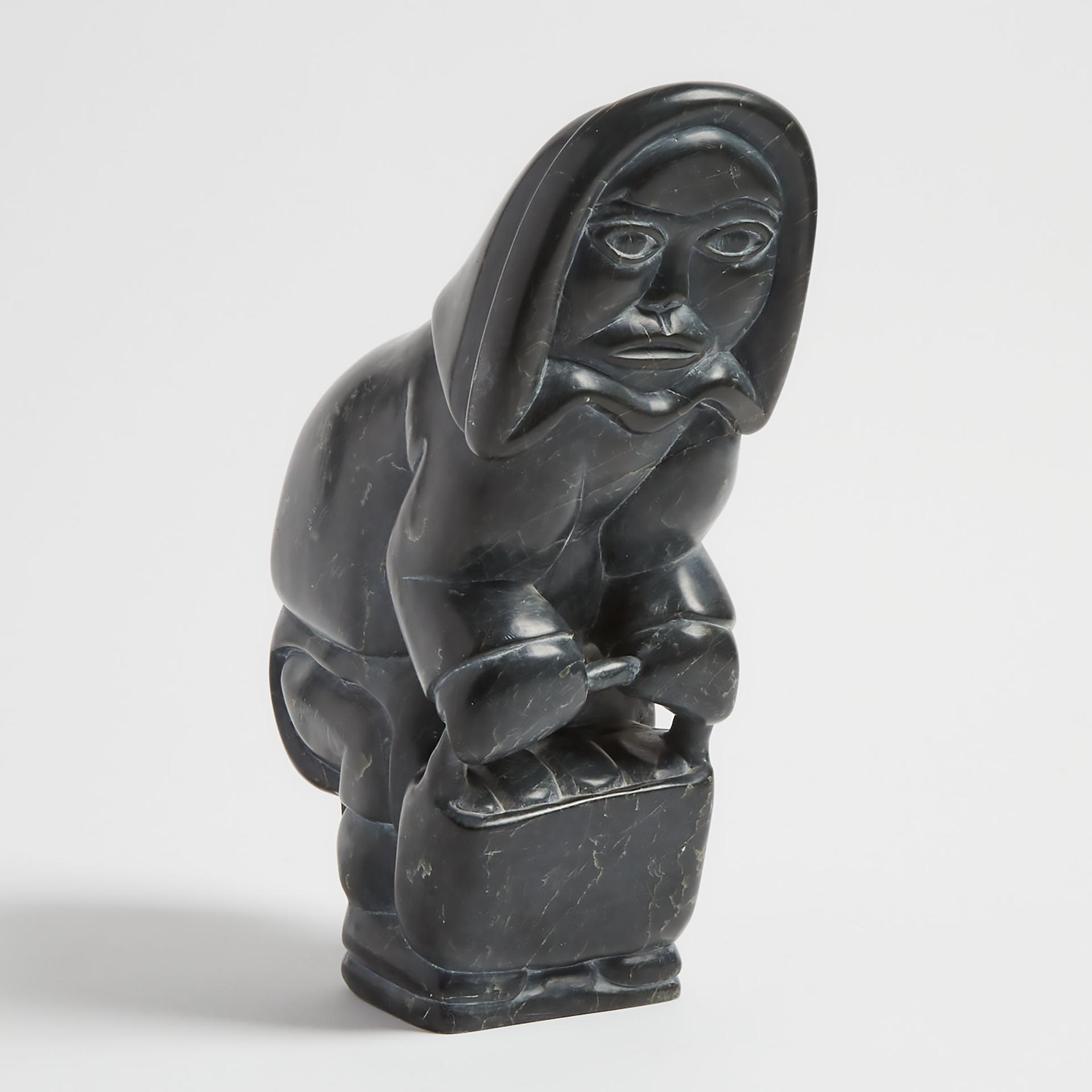 Abraham POV (1927-1994) - Woman Holding A Basket