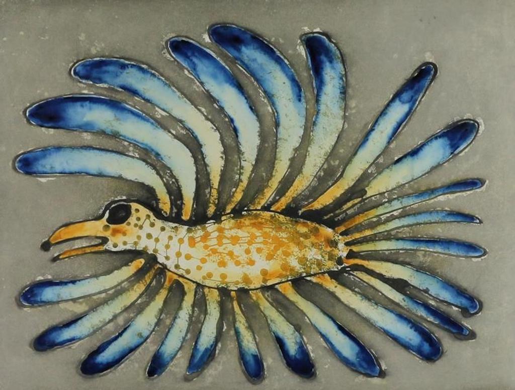 Kenojuak Ashevak (1927-2013) - Young Bird In Flight; 2010