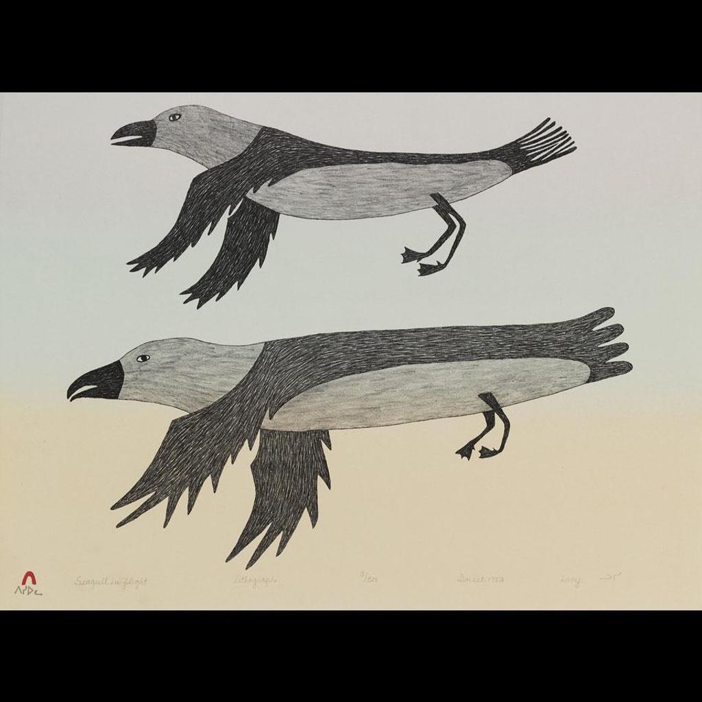 Lucy Qinnuayuak (1915-1982) - Seagull In Flight