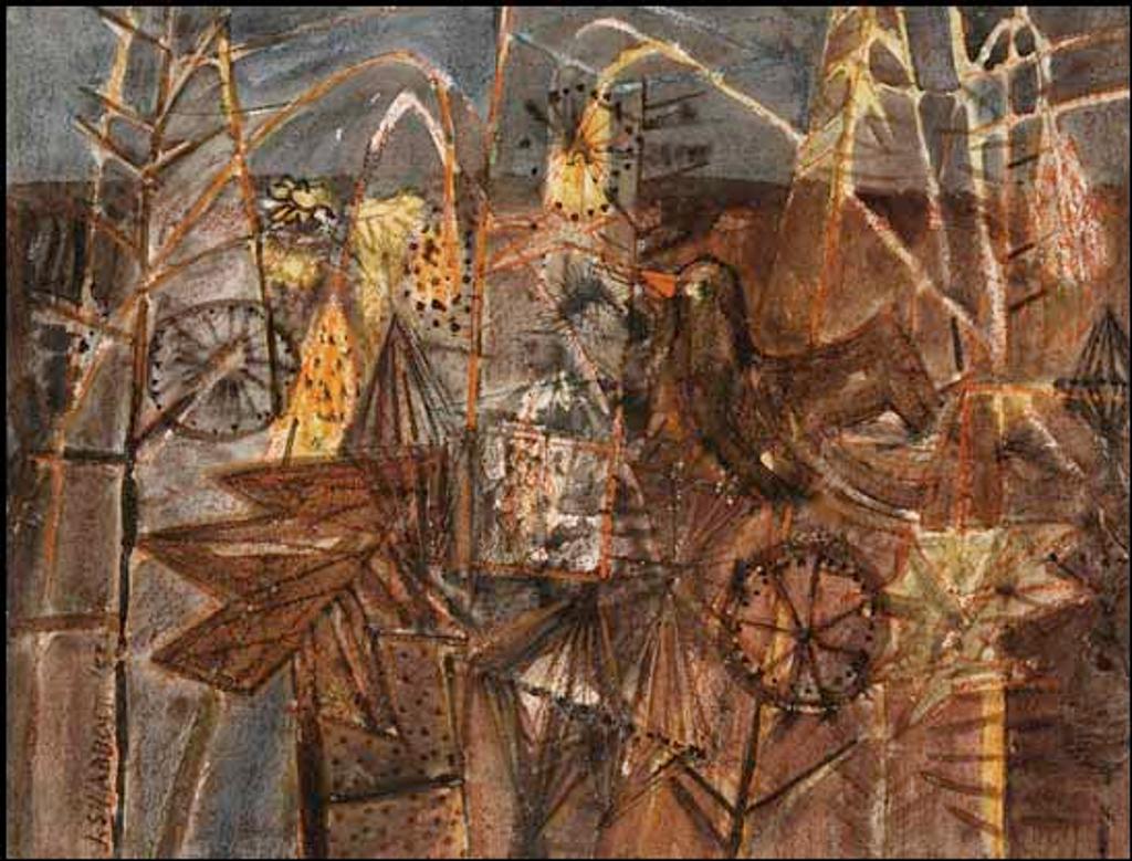 Jack Leaonard Shadbolt (1909-1998) - Among the Golden Stems