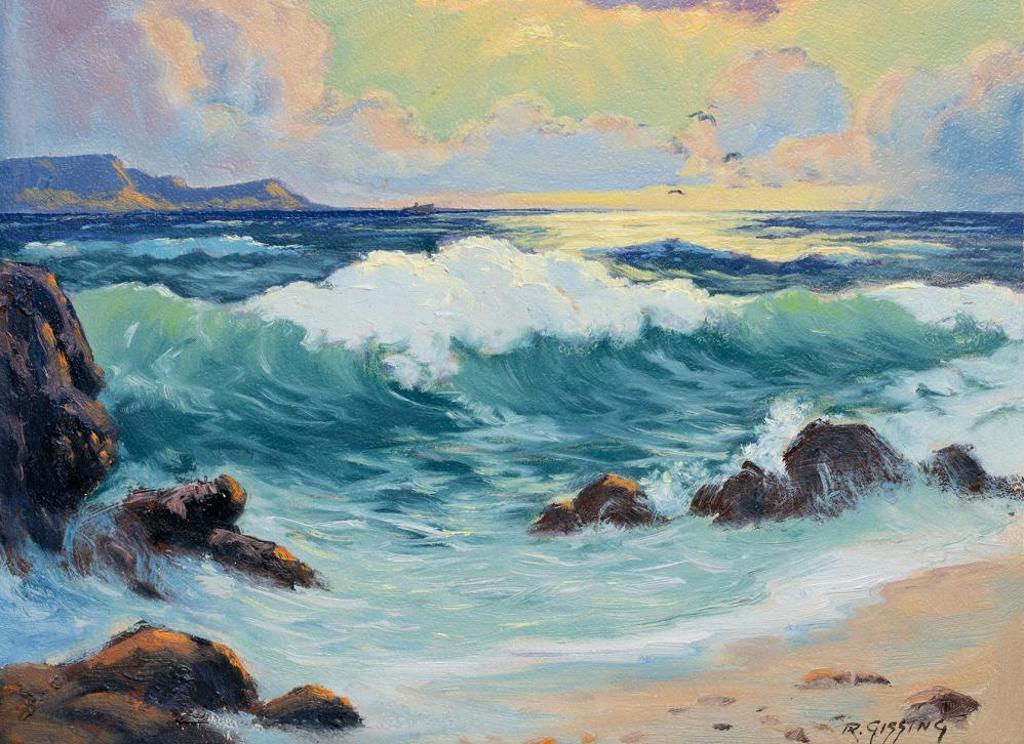 Roland Gissing (1895-1967) - Breakers in the Afternoon Sun