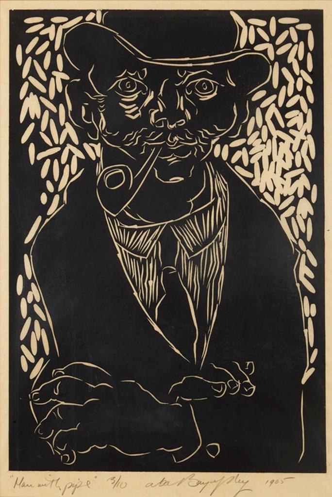 Aba Bayefsky (1923-2001) - Man with Pipe