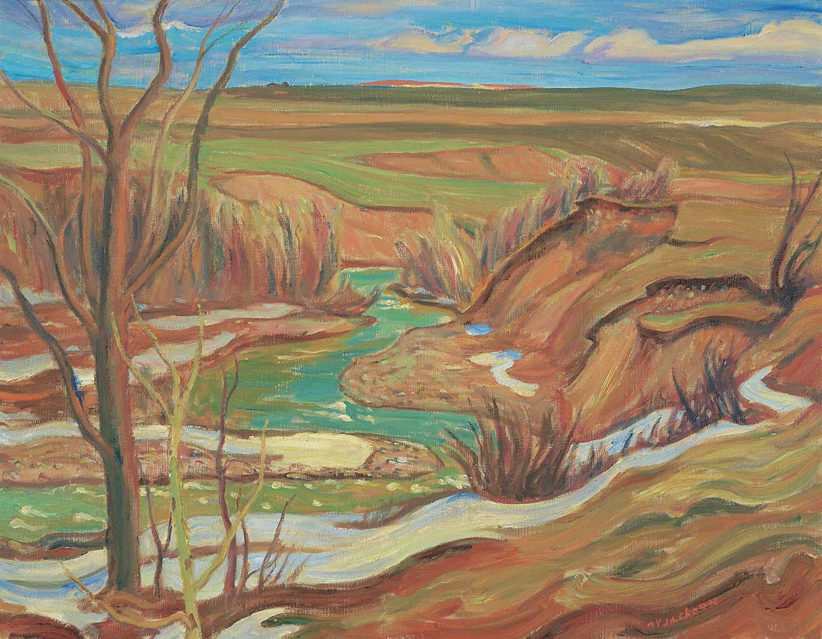 Alexander Young (A. Y.) Jackson (1882-1974) - Drywood Creek, Waterton Lake / Pincher Creek